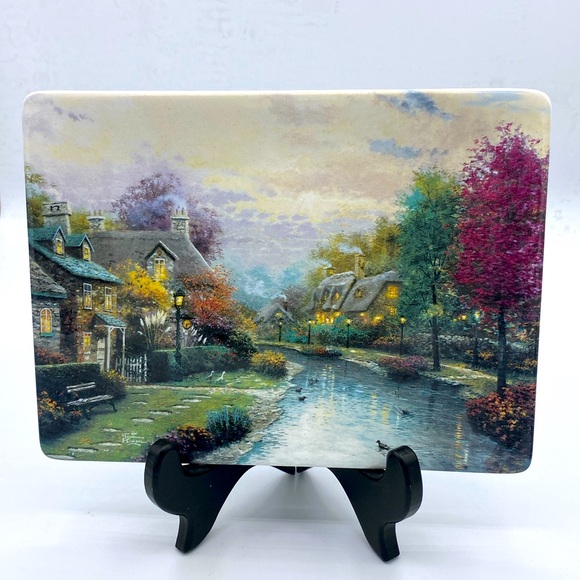 Lamplight Brooke By Thomas Kinkade First Issue In The Lamplight Village: Plate - Picture 3 of 3